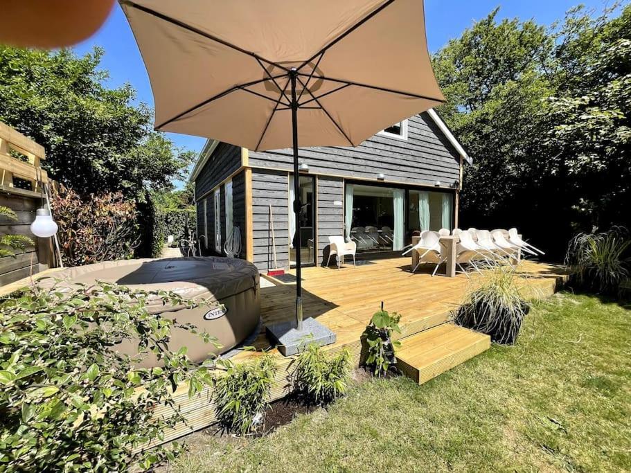Modern Beach House For 12 Pers! With Jacuzzi Julianadorp Exteriör bild