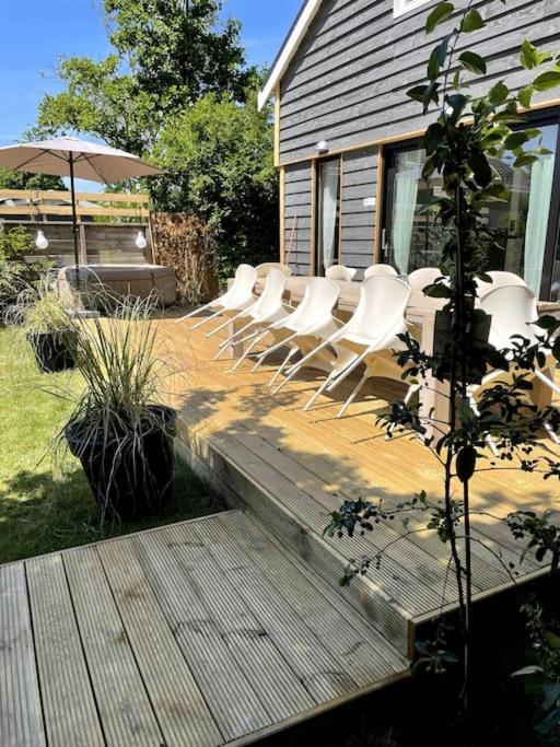 Modern Beach House For 12 Pers! With Jacuzzi Julianadorp Exteriör bild